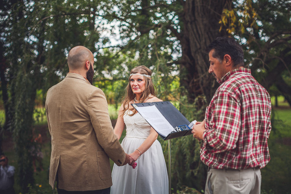 51 ceremony during farm wedding - Rural Chicago Wedding Photographer // Chantel + Chris