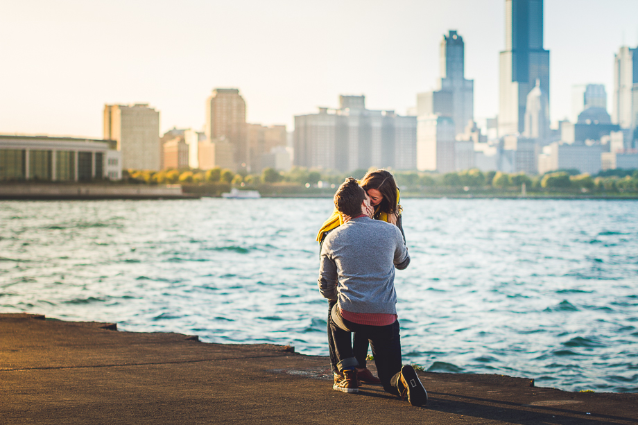 06 chicago lakefront she said yes - Andrew + Nicole >< Surprise Proposal Chicago Planetarium