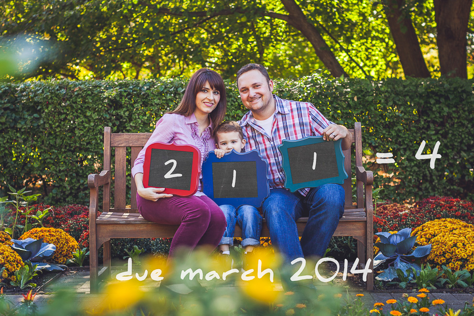 We’re Pregnant >< Baby Announcement in Cantigny Park