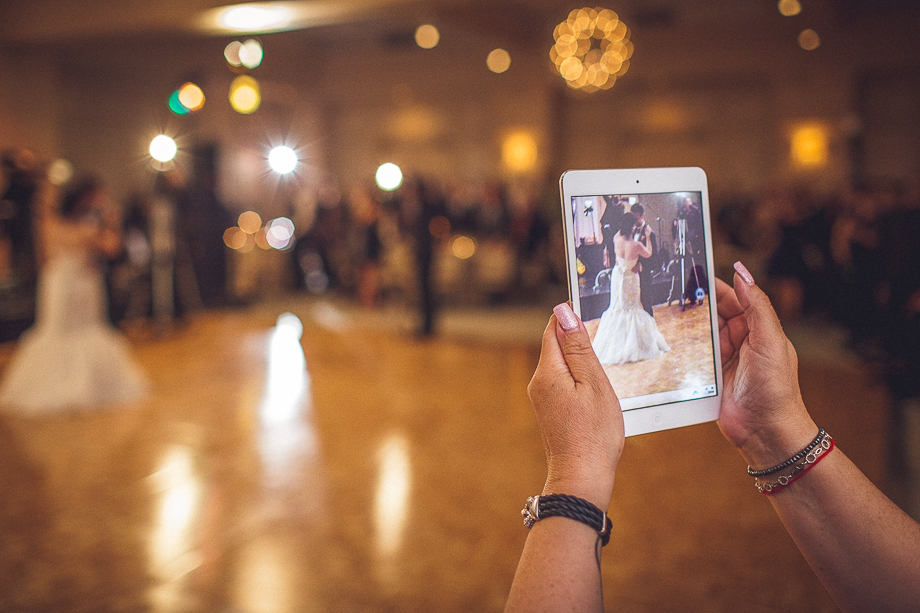 24 first dance ipad - Wedding Photography in Skokie // Rob + Rachael