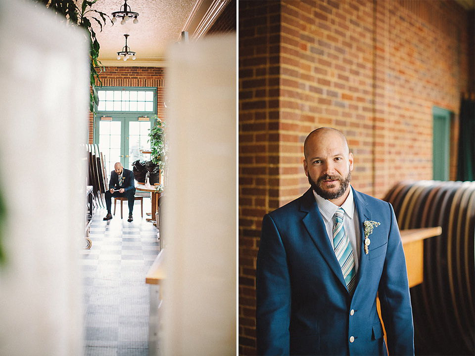 25 groom waiting - Wedding Photographer in Chicago // Jessica + Aaron