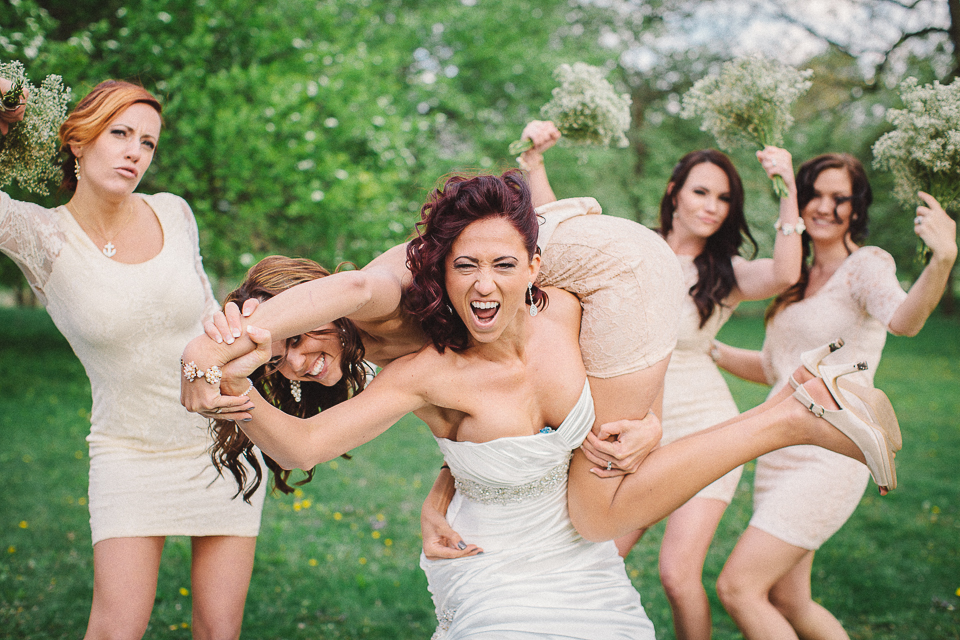 49 bride having fun - Wedding Photographer in Chicago // Jessica + Aaron