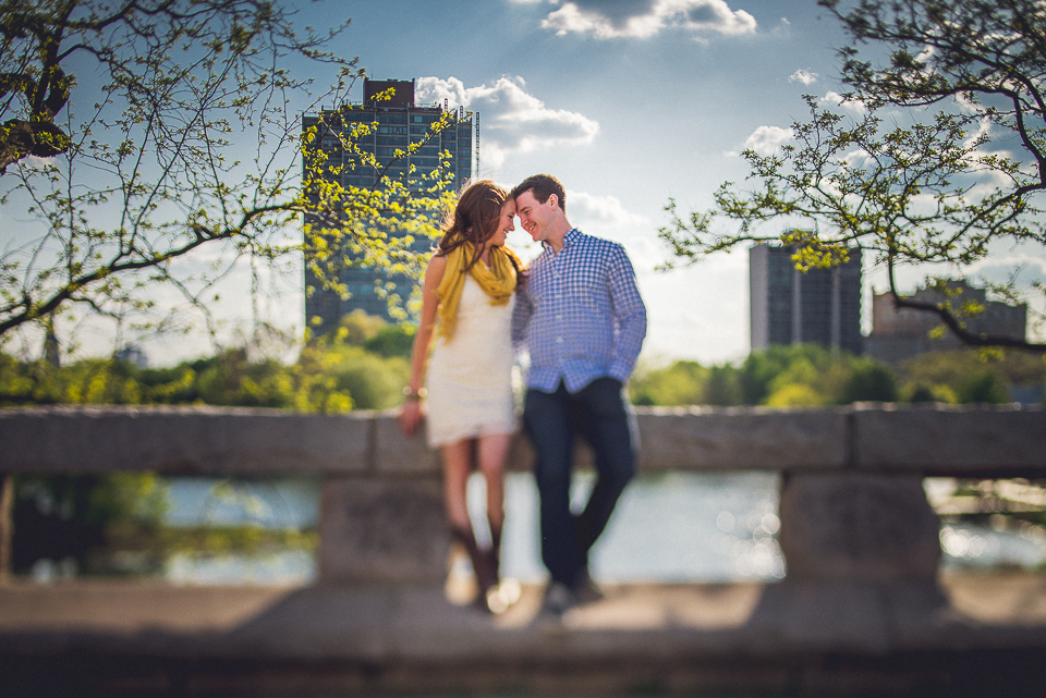 03 1 tilt of couple in lincoln park zoo in chicago - Best Photos of 2014 // Chicago Wedding Photographer