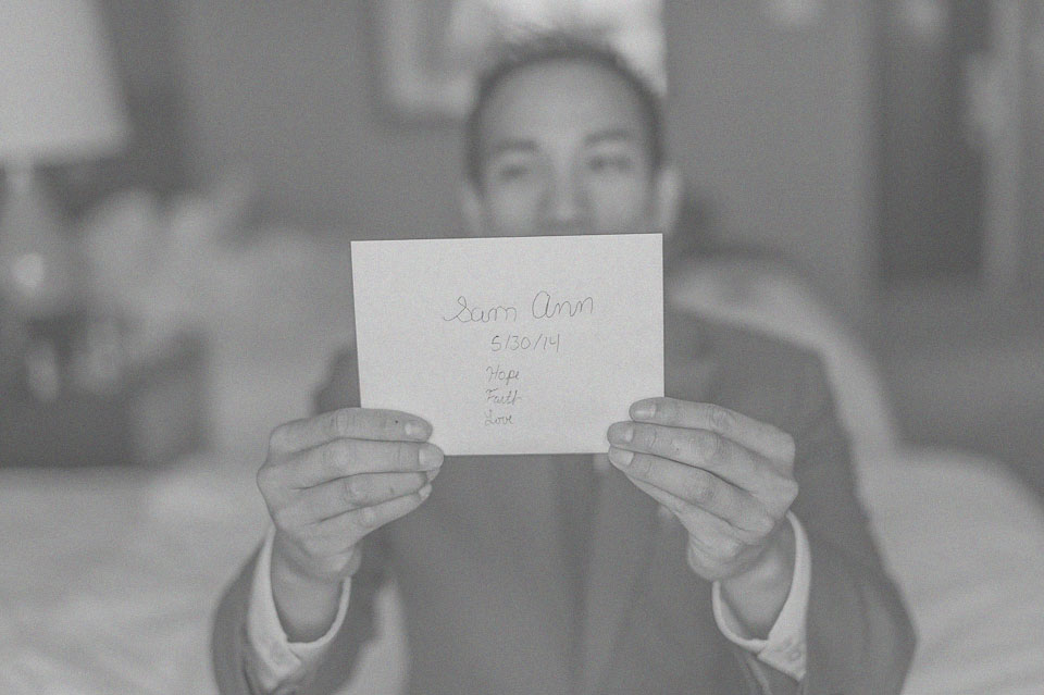 08 grooms note is ready - Sam + Jason // Chicago Wedding Photographer