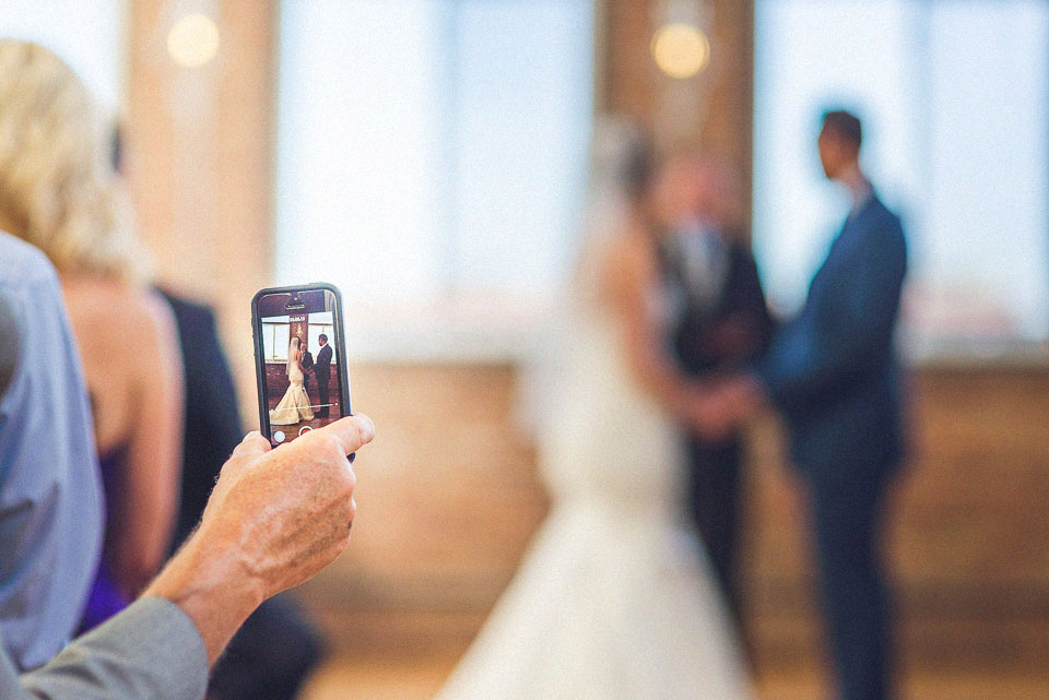 35 cell phone - Sam + Jason // Chicago Wedding Photographer