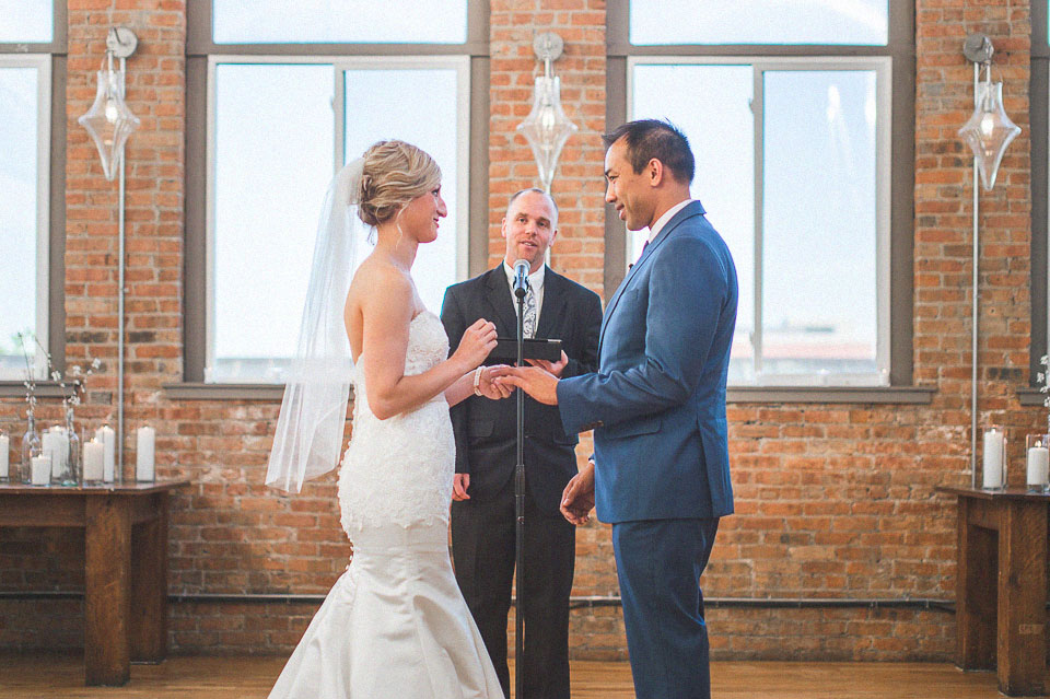 36 exchange rings during wedding - Sam + Jason // Chicago Wedding Photographer