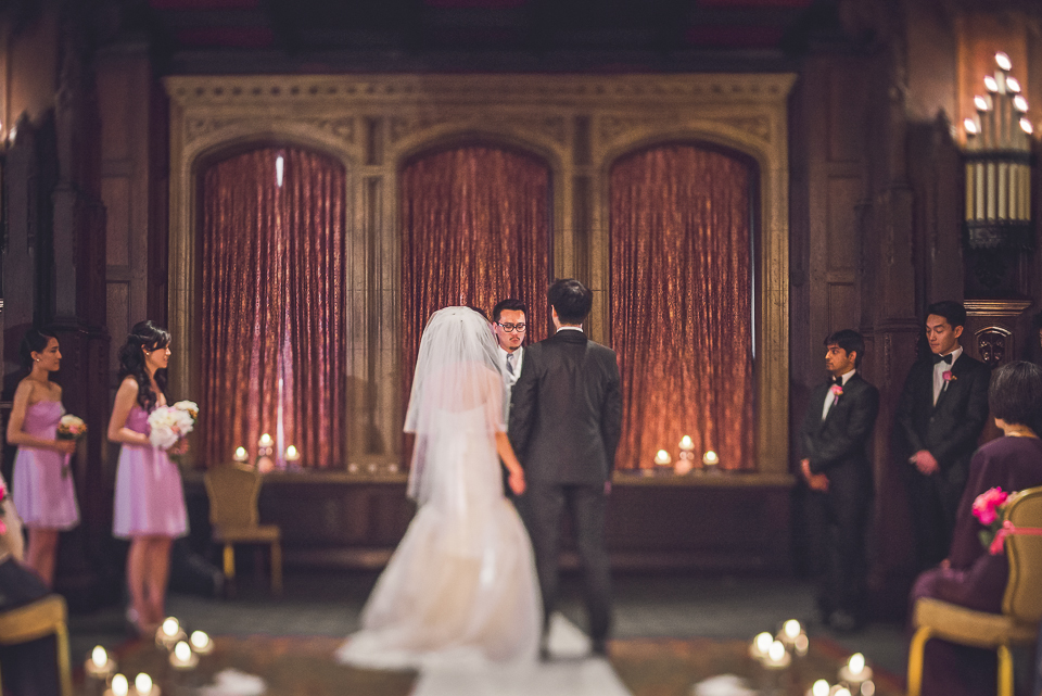 38 tilt shift of ceremony - Michael + Haley // Chicago Wedding Photographer - Intercontinental Hotel