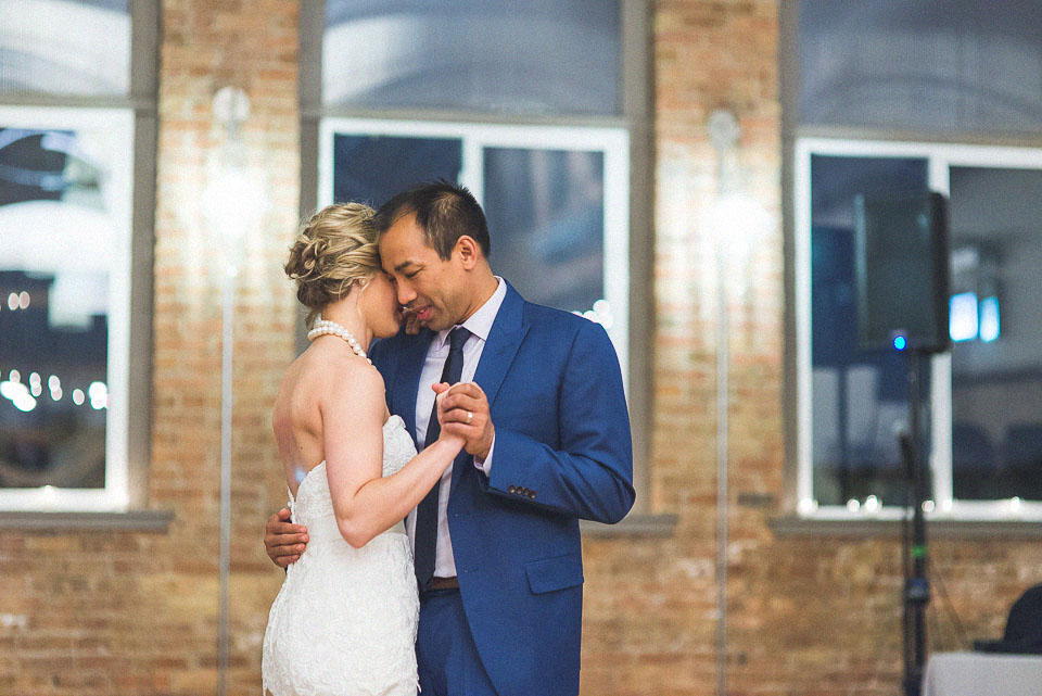 42 first dance during reception in chicago - Sam + Jason // Chicago Wedding Photographer