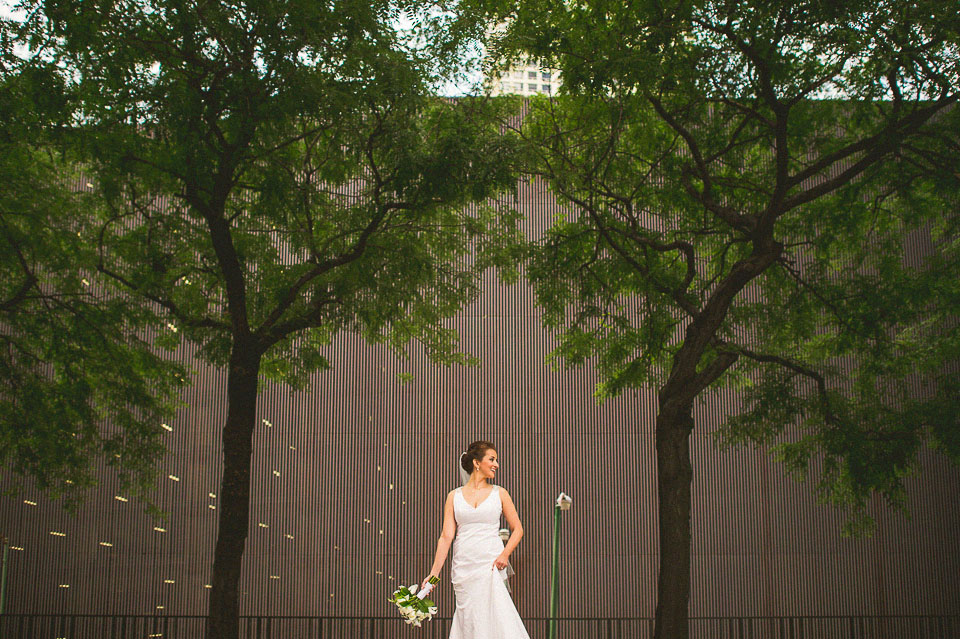 12 creative bride portrait - Downtown Chicago Wedding Photographer // Bart + Sanda
