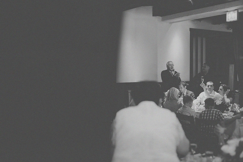 27 black and white speech - Downtown Chicago Wedding Photographer // Bart + Sanda