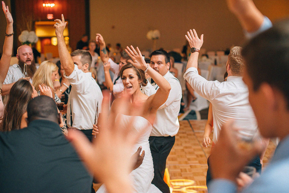 52 everyone dancing at reception - Omaha Wedding Photography // Andy + Nicole