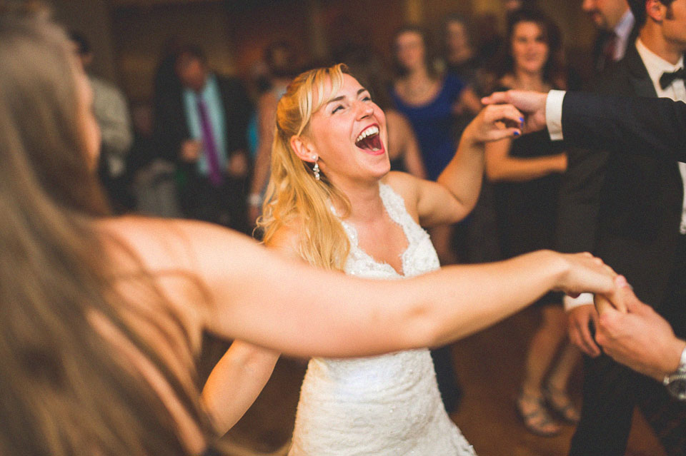 23 bride dancing at her wedding in algonquin - Wedding Photography Near Chicago // Casey + Joanna