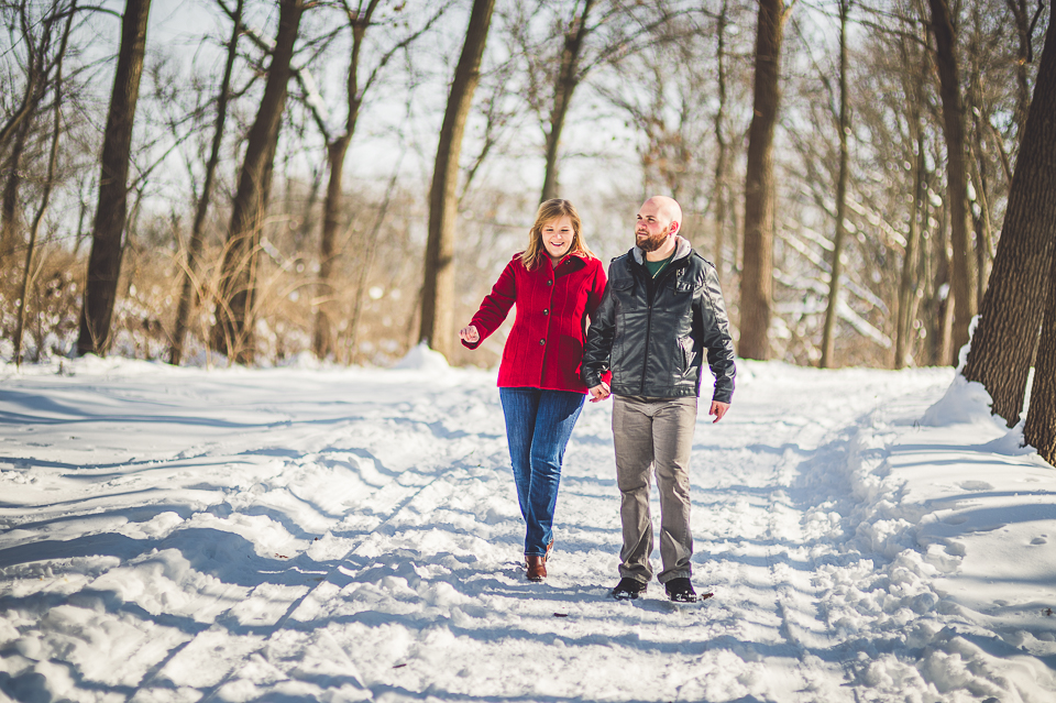 02 engagement and wedding photography in chicago - Winter Engagement Photos in Waterfall Glen // Gintare + AJ