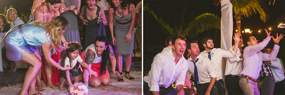 108 catching flowers and garder - Kindal + Mike's Cancun Mexico Wedding