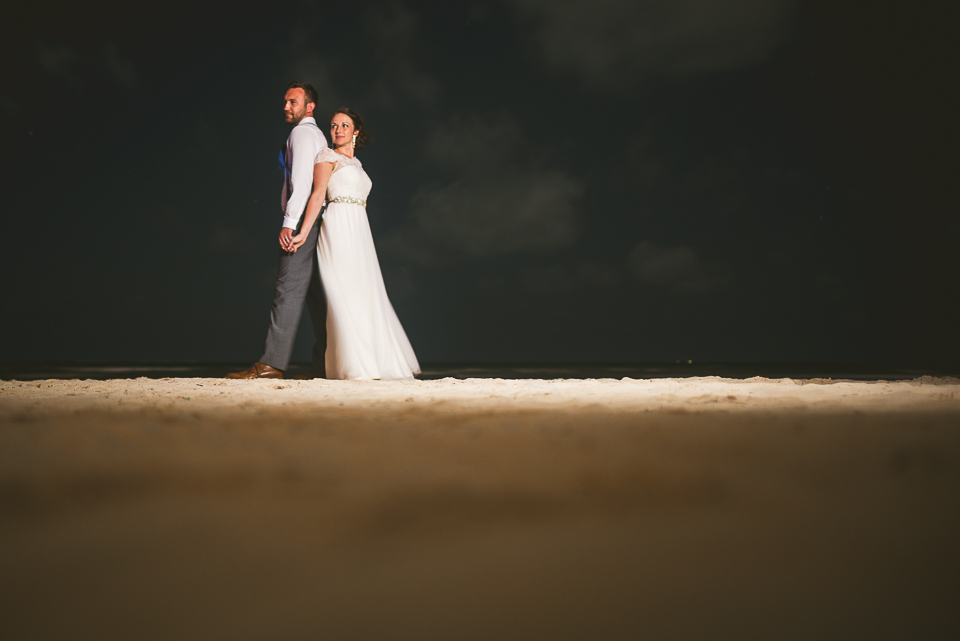 109 final photo of the night at mexican wedding - Kindal + Mike's Cancun Mexico Wedding