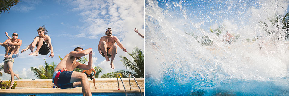 11 water fun in mexico - Kindal + Mike's Cancun Mexico Wedding
