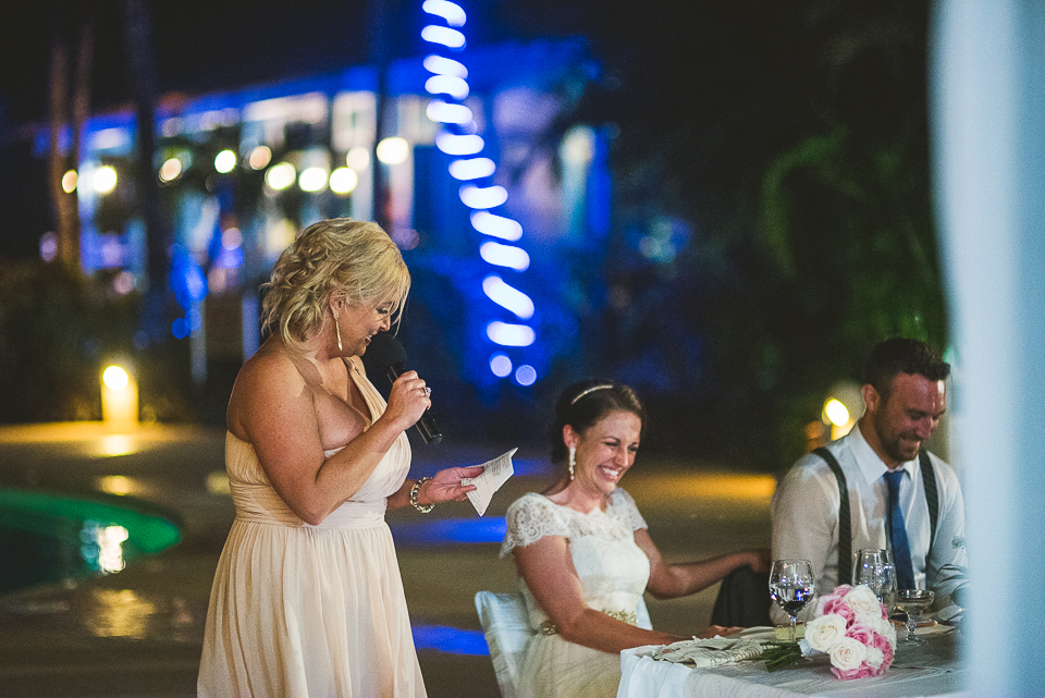 91 maid of honor speech - Kindal + Mike's Cancun Mexico Wedding