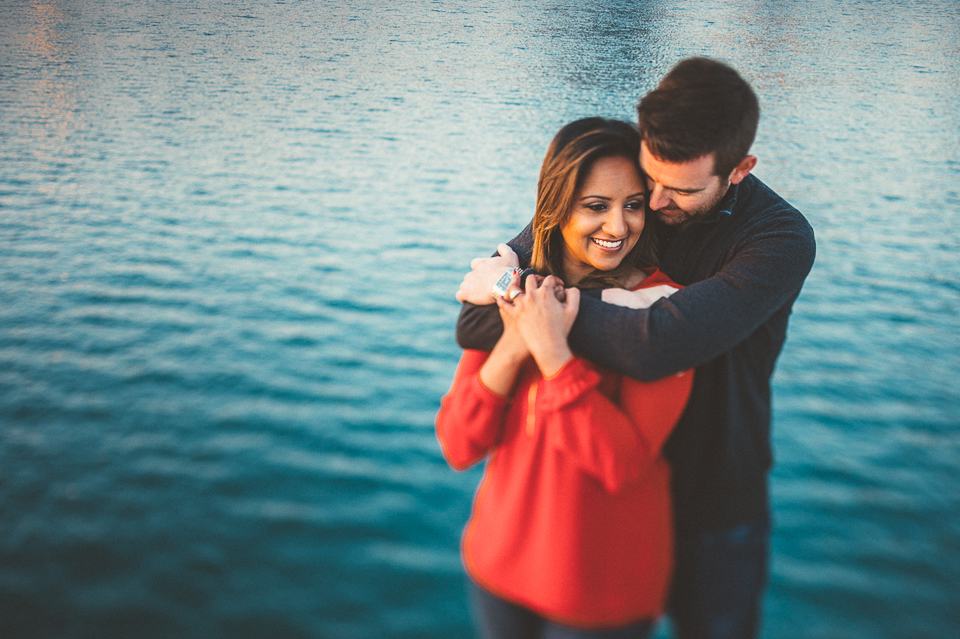 04 engagements on the lake in chicago - Downtown Chicago Engagement Photo Session // Erin + Tim
