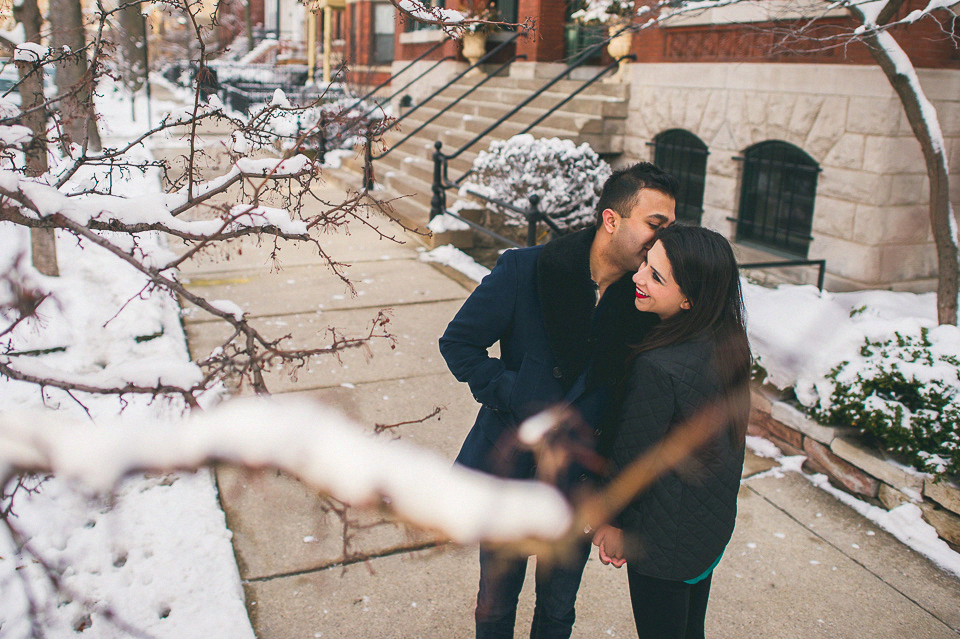 06 winter engagement in lincoln park - Chicago Lincoln Park Engagement Photos // Riz + Nadia