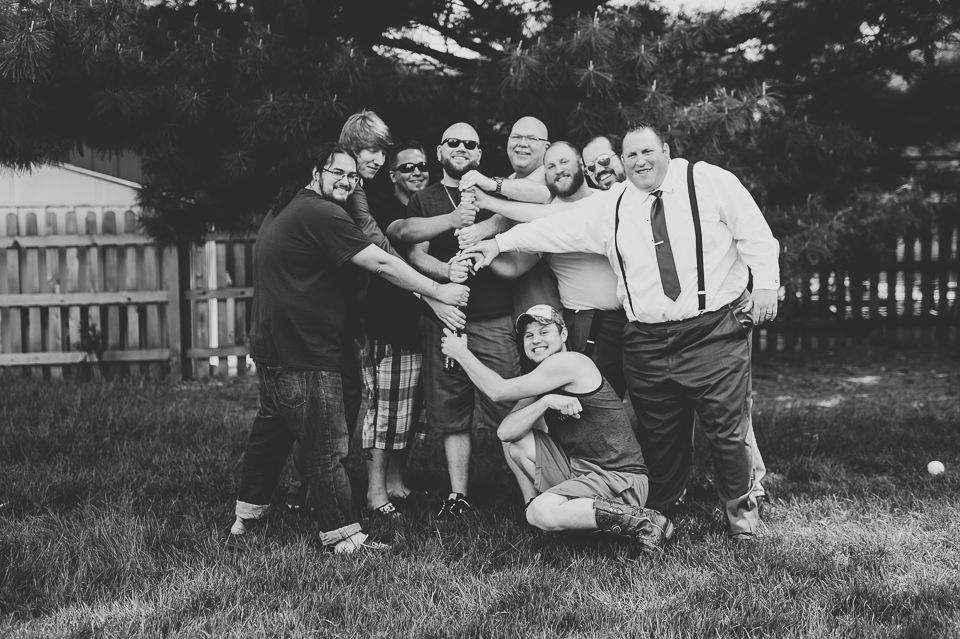 10 team mates - Gintare + AJ // Chicago Wedding Photography