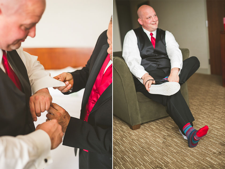13 groom getting ready - Tami + Matt // Chicago Wedding Photographer