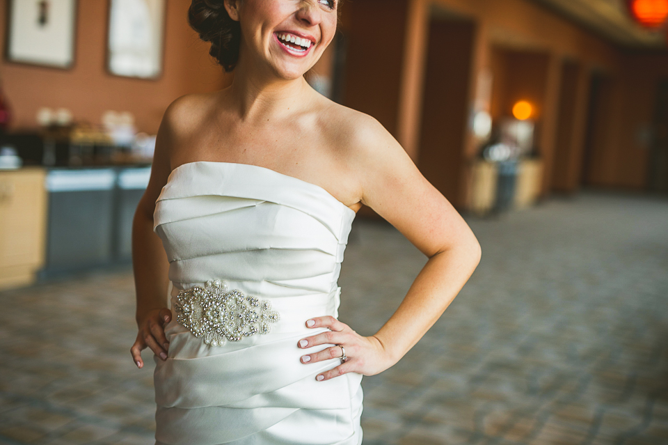 14 bride laughing - Mandy + Brian // Chicago Wedding Photographer