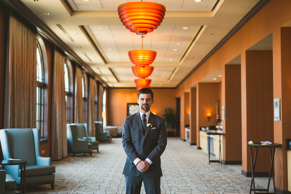15 groom ready for first look - Mandy + Brian // Chicago Wedding Photographer