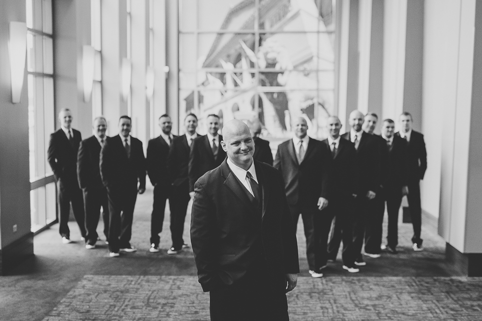 27 groomsmen in chicago wedding - Tami + Matt // Chicago Wedding Photographer
