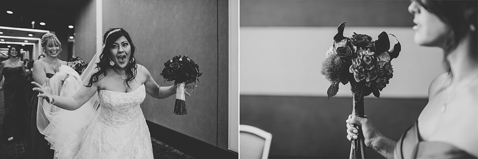 30 fun bride in black and white - Tami + Matt // Chicago Wedding Photographer