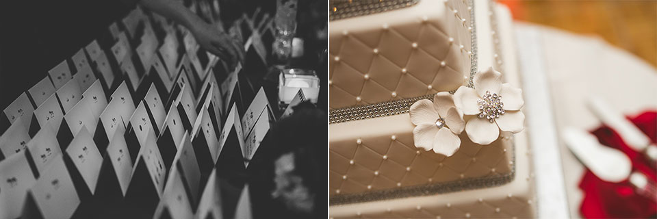 42 cake details at wedding - Tami + Matt // Chicago Wedding Photographer