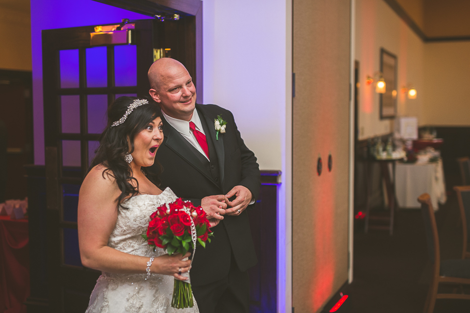46 first look at wedding - Tami + Matt // Chicago Wedding Photographer