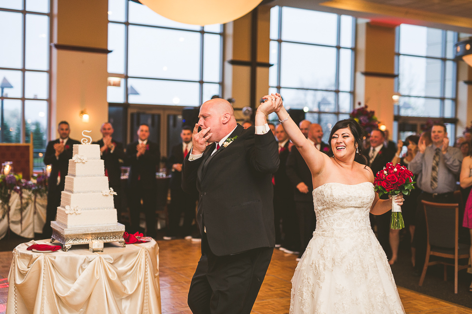 48 bride and groom enterance - Tami + Matt // Chicago Wedding Photographer