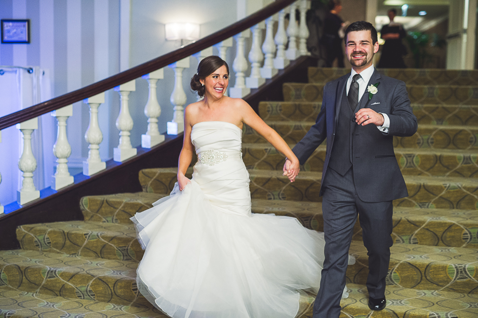 50 bride and groom enterance - Mandy + Brian // Chicago Wedding Photographer