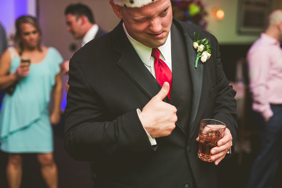 66 groom thumbs up - Tami + Matt // Chicago Wedding Photographer