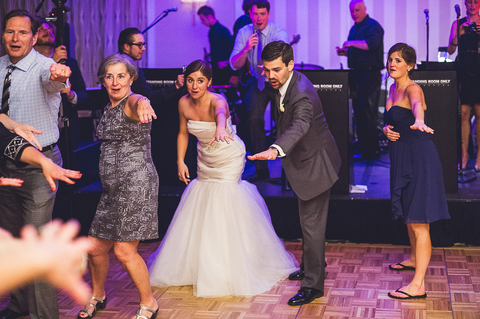 71 hokey pokey at wedding - Mandy + Brian // Chicago Wedding Photographer