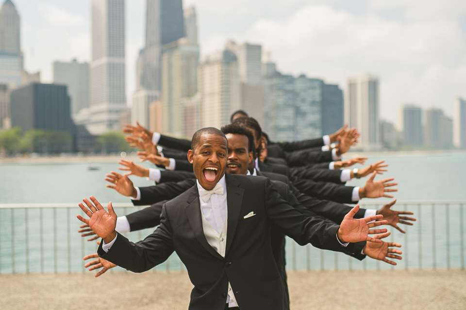 19 funny groomsmen - Teresa + Manuel // Chicago Wedding Photography
