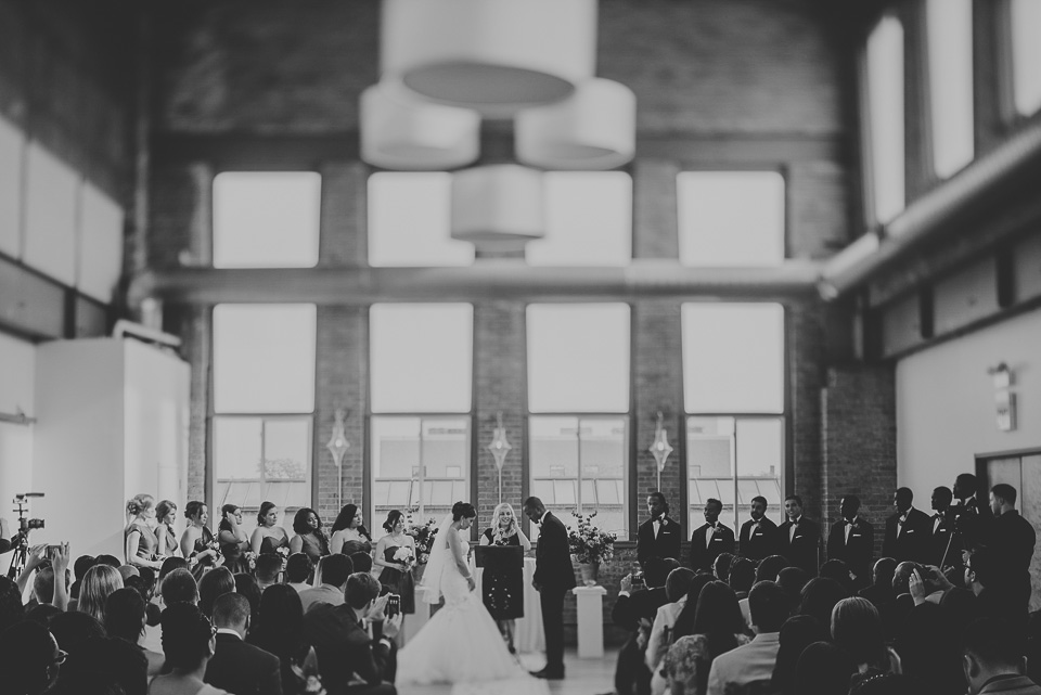 33 black and white reception - Teresa + Manuel // Chicago Wedding Photography