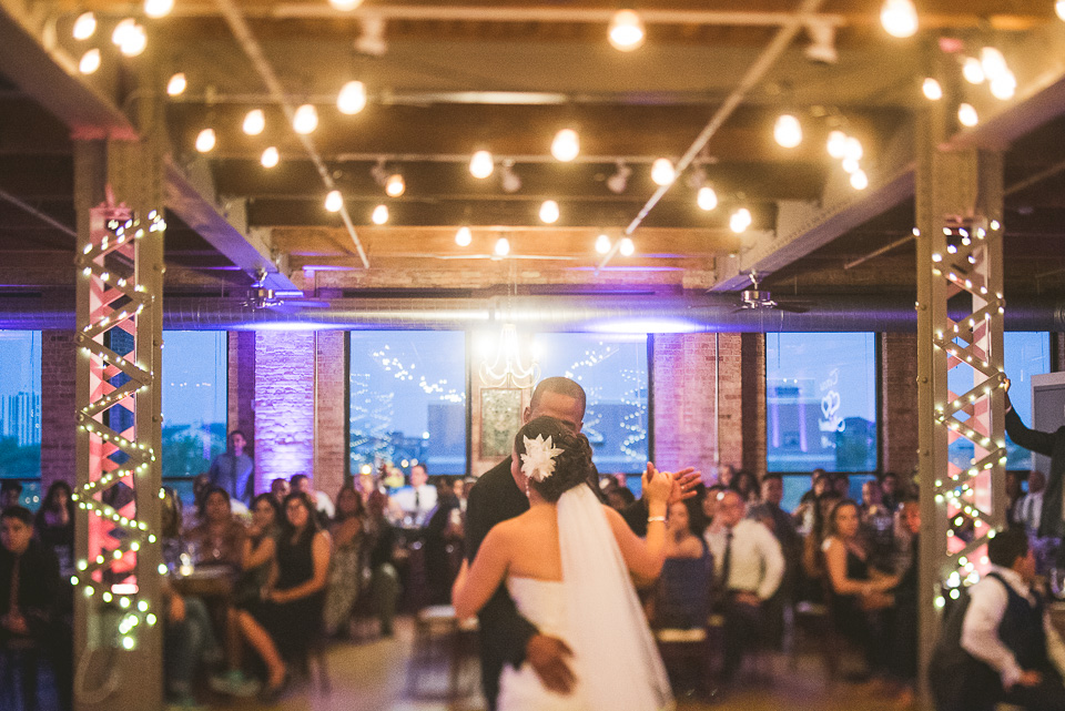 51 first dance with lamps - Teresa + Manuel // Chicago Wedding Photography