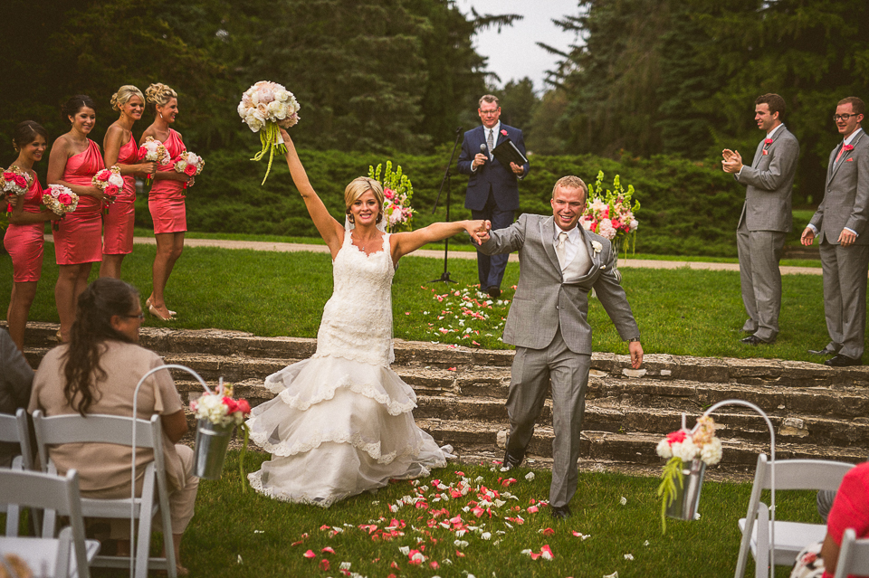 28 excited bride married - Lyuda + Tyler // Chicago Wedding Photographers