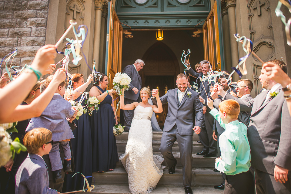 48 church exit - Wedding at Windows on the River in Cleveland // Kelly + Mike