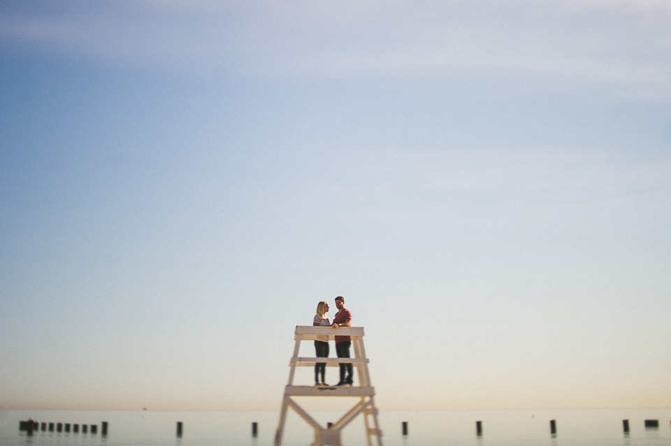 01 beach engagement session in chicago - Creative Chicago Engagement Photographer // Laurel + Nick