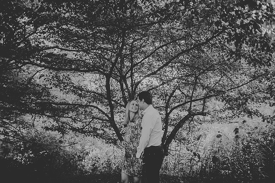 09 black and white portraits and engagements - Stephanie + Zack // Lincoln Park Lily Pond Engagement Photos in Chicago