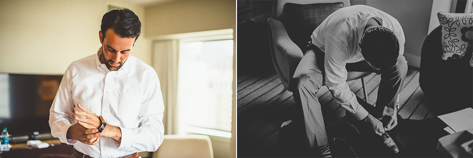 09 groom getting ready - Jay + Callie // Downtown Chicago Wedding Photographer