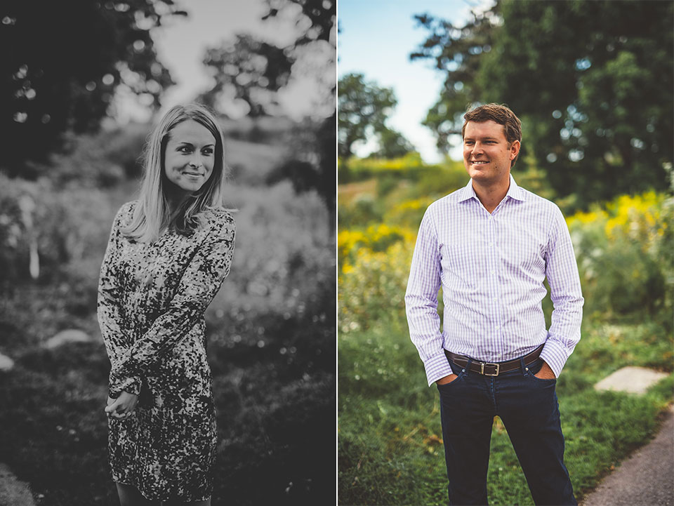 13 composite of engagement session - Stephanie + Zack // Lincoln Park Lily Pond Engagement Photos in Chicago