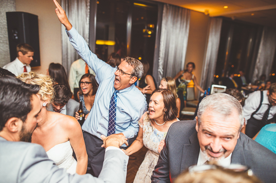 55 people dancing at reception - Jay + Callie // Downtown Chicago Wedding Photographer