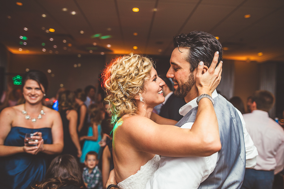 63 bride and groom holding and dancing - Jay + Callie // Downtown Chicago Wedding Photographer