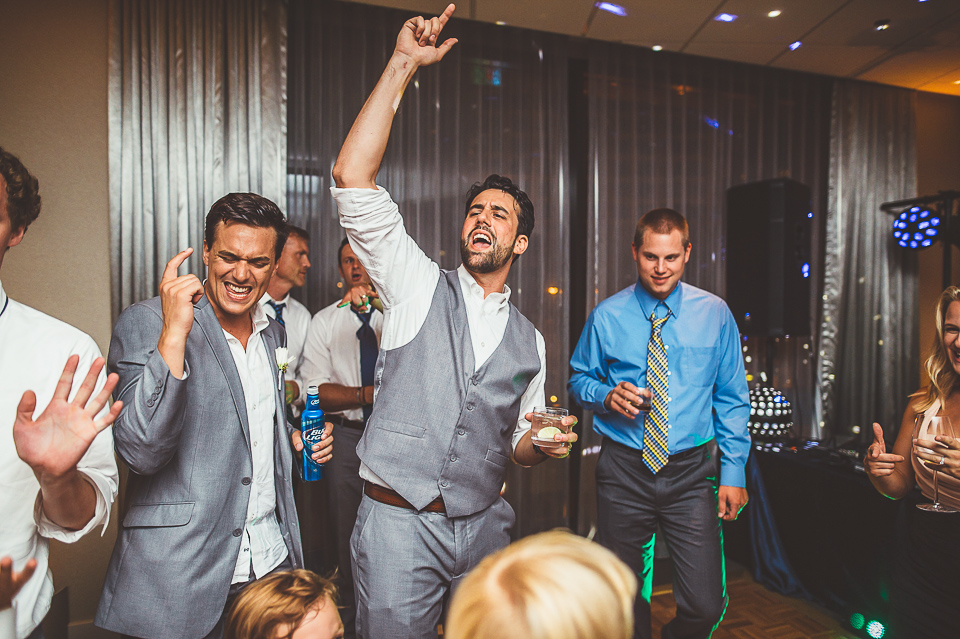 65 groom singing and dancing - Jay + Callie // Downtown Chicago Wedding Photographer