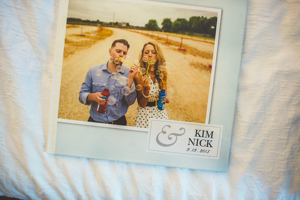 02 engagement book - Kim + Nick // Lighthouse on Cedar Lake Chicago Wedding Photos