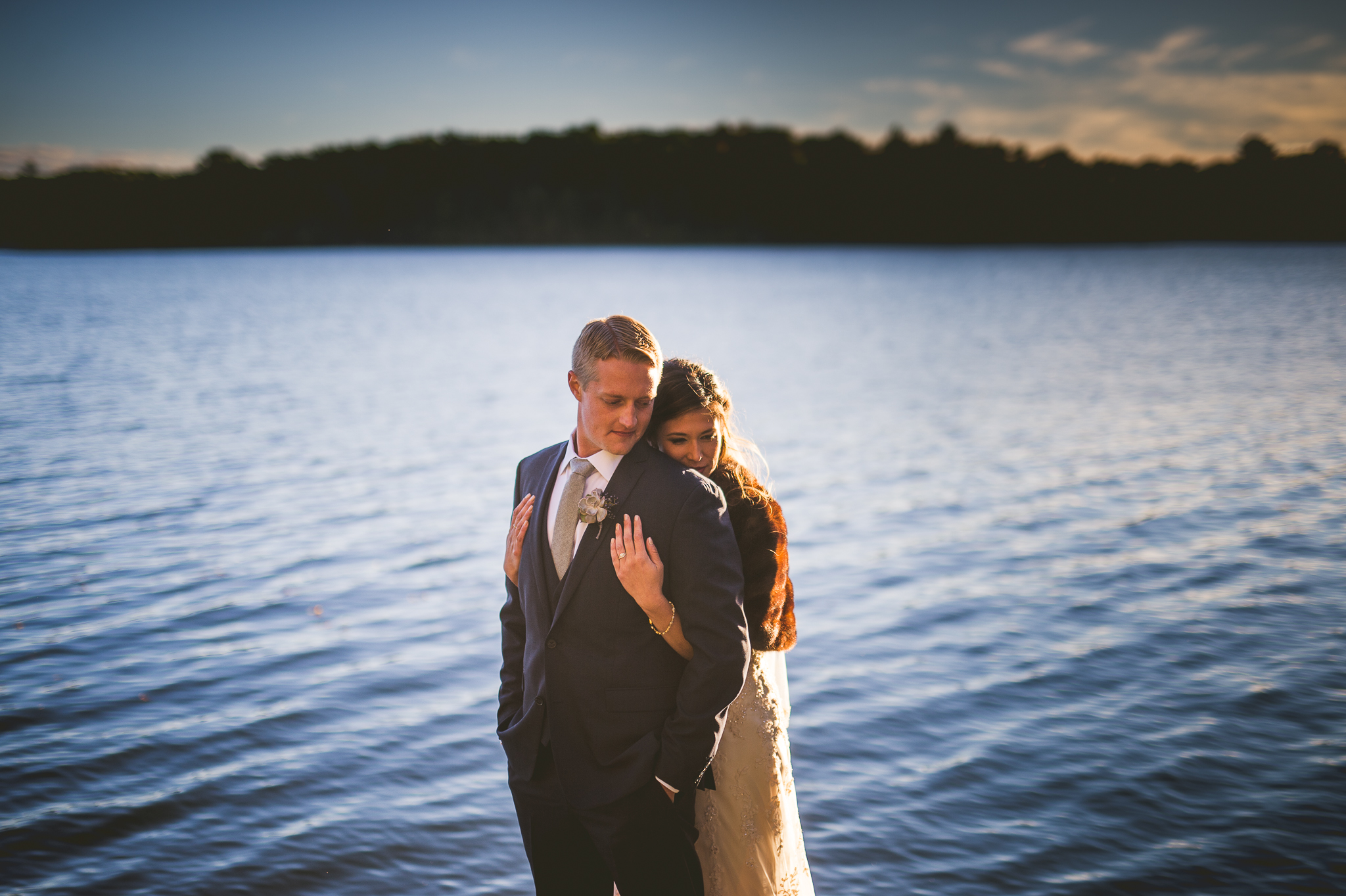 09 bridal portraits at stouts island - Mandy + Mike // Amazing Wedding at Stout's Island Wisconsin Preview