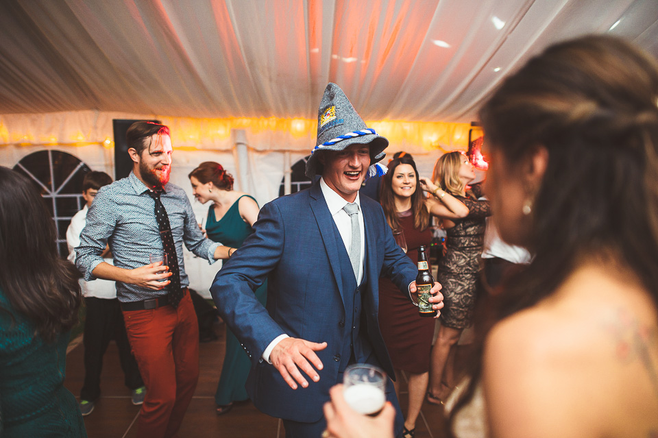 115 wizard hat at wedding - Mandy + Mike // Stouts Island Lodge Wedding Photographers